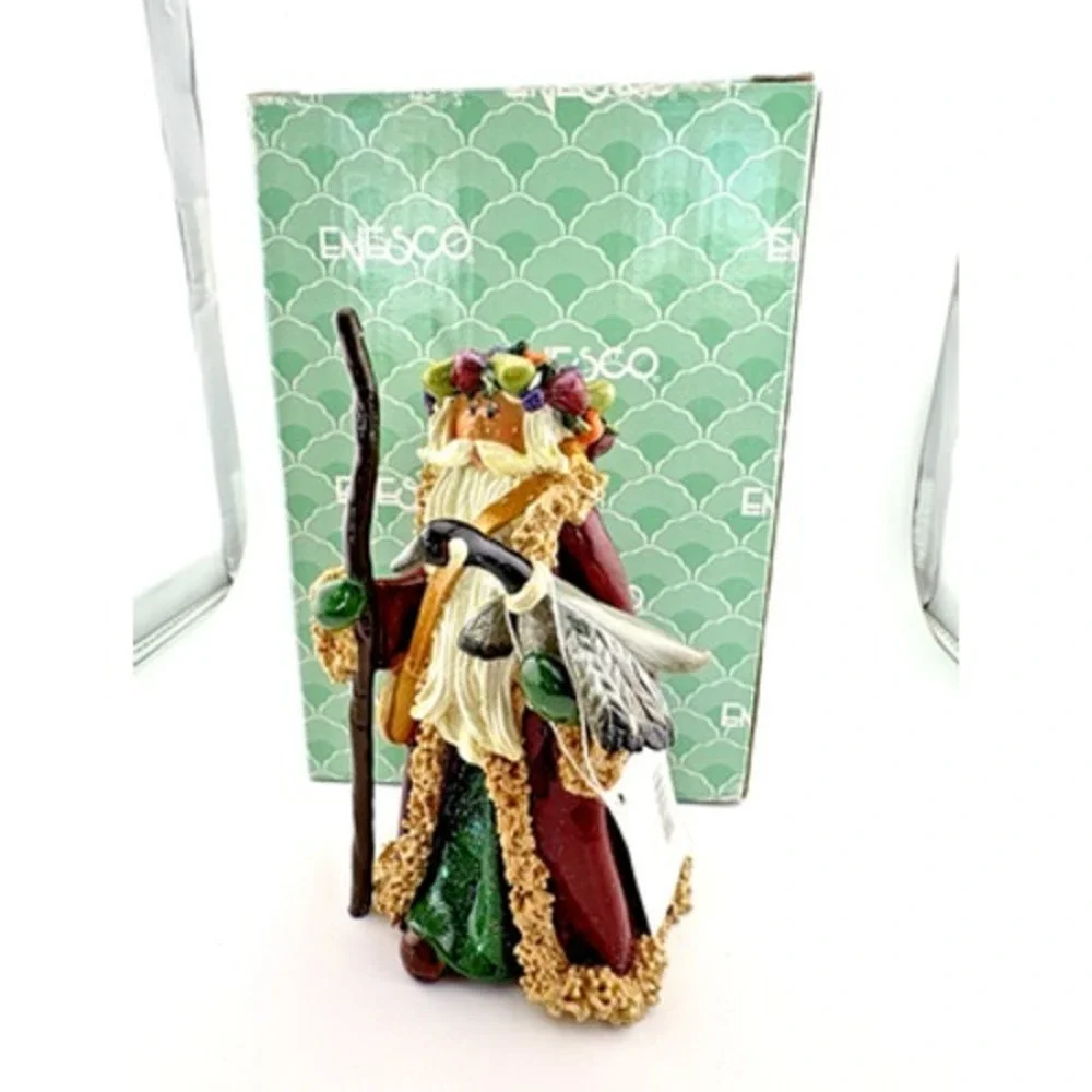 Enesco Old World Santa w/ Goose figurine 1999 by Donna Little NEW